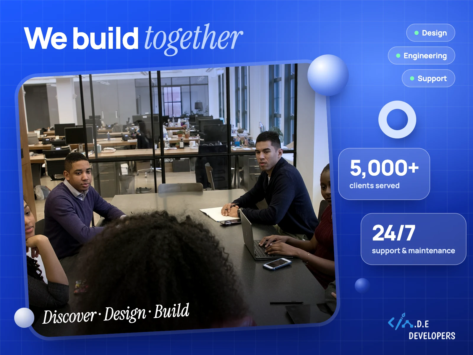 We build together: design, engineering and support at ADE Developers
