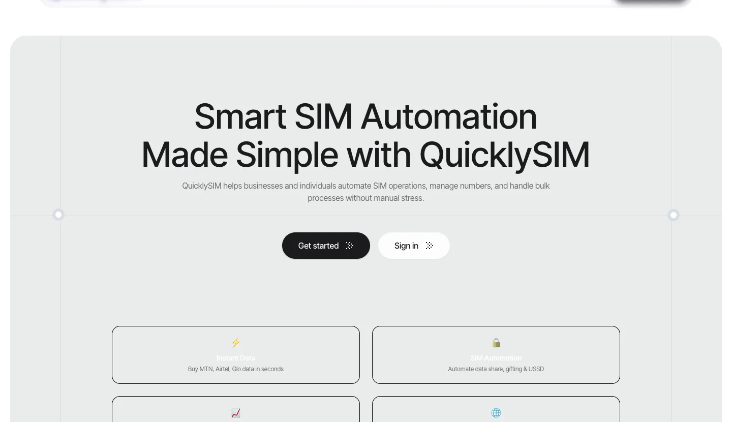 QuicklySIM website
